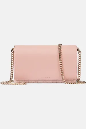Gucci Portemonnaie mit Kettenriemen GG Emblem mit Leder