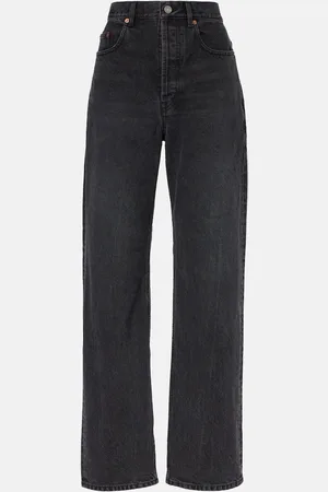 Saint Laurent High-Rise Wide-Leg Jeans