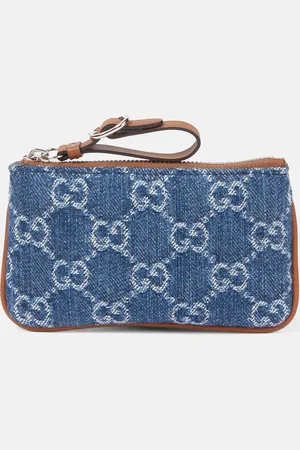 Gucci Portemonnaie GG aus Denim mit Leder