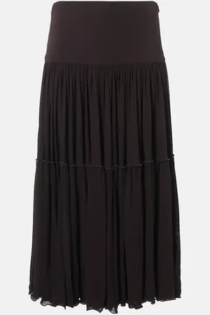Jil Sander Midirock aus Georgette
