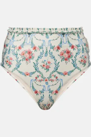 Agua by Agua Bendita Bedrucktes Bikini-Höschen Nopal Mosqueta