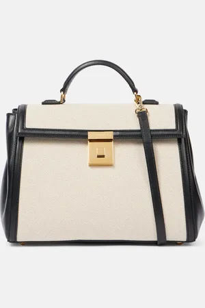 DeMellier Tote Paris Midi aus Canvas mit Leder