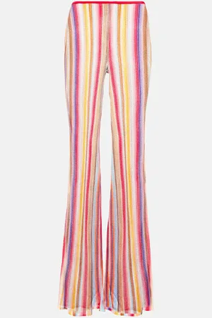 Missoni Low-Rise-Schlaghose aus Häkelstrick