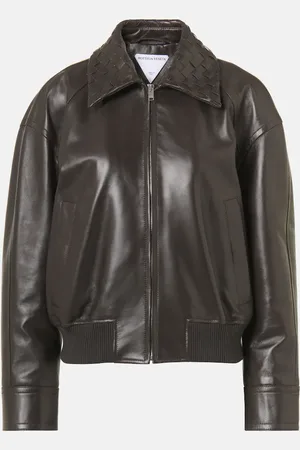 Bottega Veneta Blouson Intrecciato aus Leder