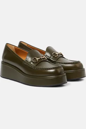 Gucci Plateau-Loafers Horsebit aus Leder