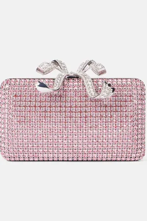 Self-Portrait Clutch mit Kristallen