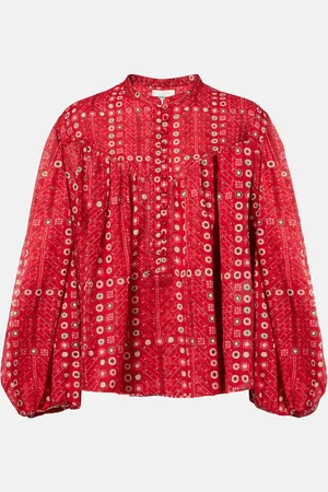 Marant Etoile Bedruckte Bluse Salika aus Baumwolle