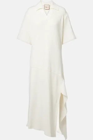 Plan C Midikleid aus Baumwolle