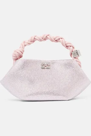 Ganni Tote Bou Mini mit Kristallen