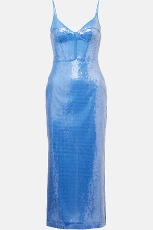 DAVID KOMA Midikleid mit Pailletten