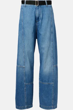 Plan C High-Rise Wide-Leg Jeans