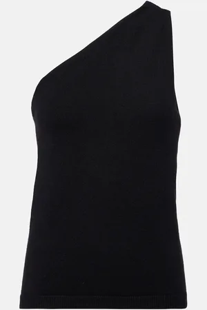 Rohe Róhe One-Shoulder-Top aus einem Wollgemisch