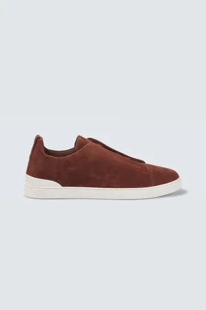 Ermenegildo Zegna Sneakers Triple Stitch aus Veloursleder