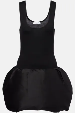 Alaïa Alaïa Minikleid aus einem Wollgemisch