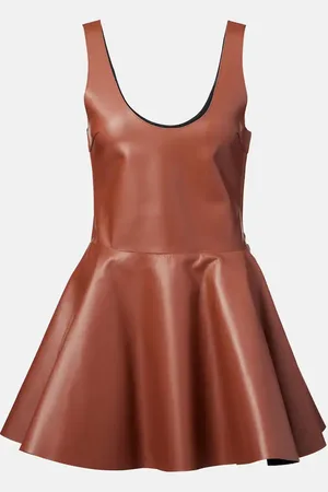 J.W.Anderson Minikleid Peplum aus Leder