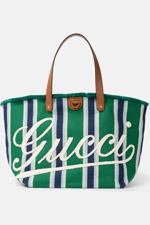 Gucci Bestickte Tote Large aus Canvas