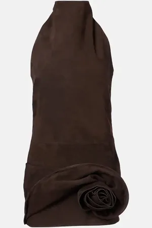 MAGDA BUTRYM Minikleid aus Veloursleder