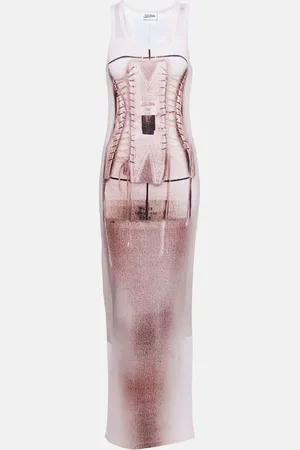 Jean Paul Gaultier Maxikleid aus einem Baumwollgemisch