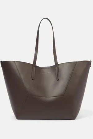 Brunello Cucinelli Tote BC Duo Monili aus Leder
