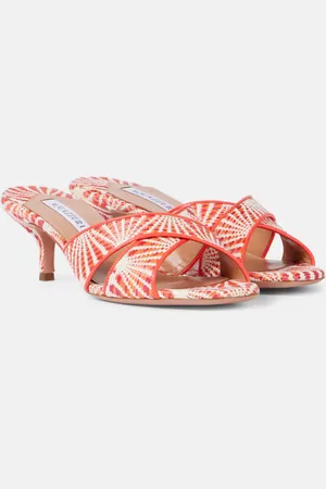 Aquazzura Pantoletten Divine 50 mit Leder