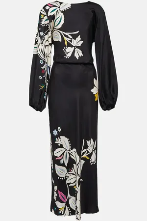 Dorothee Schumacher Midikleid Flower Whirl aus Seide
