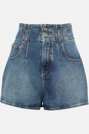 Alaïa Alaïa High-Rise Jeansshorts