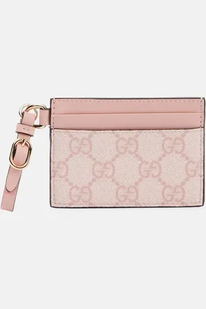 Gucci Kartenetui GG aus Canvas mit Leder