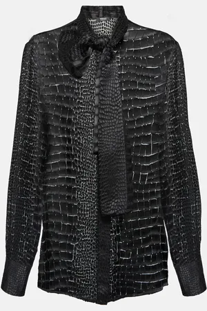 VERSACE Schluppenbluse aus Devoré