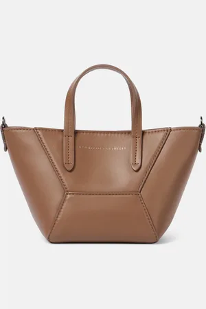 Brunello Cucinelli Tote Duo Small aus Leder