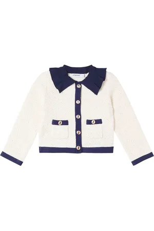 Self-Portrait Cardigan aus Baumwolle und Wolle
