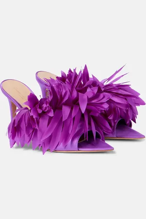 Gianvito Rossi Pantoletten Daniah 85 aus Satin