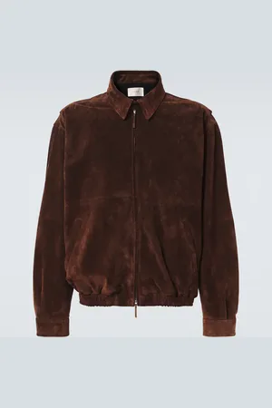 The Row Blouson Ronan aus Veloursleder