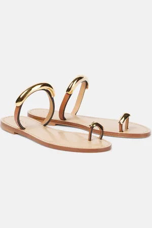 AMANU Verzierte Sandalen Samburu aus Leder