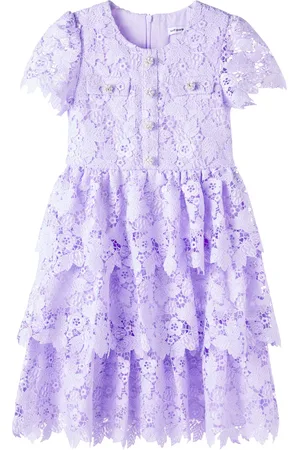 Self-Portrait Verziertes Kleid aus Spitze