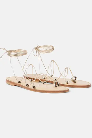 AMANU Sandalen Serengetti aus Metallic-Leder