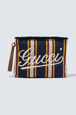 Gucci Besticktes Etui Large aus Canvas