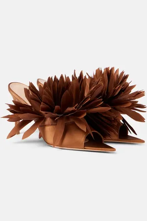 Gianvito Rossi Pantoletten Daniah 85 aus Satin