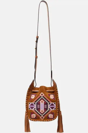 Isabel Marant Bucket-Bag Silao Mini aus Veloursleder und Leder