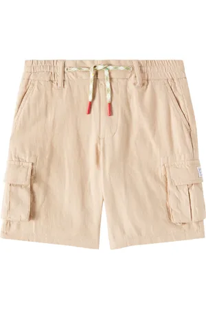 Scotch&Soda Cargo-Shorts aus Baumwolle und Leinen