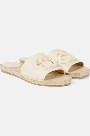 Gucci Espadrilles-Pantoletten Cut aus Leder