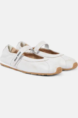 Miu Miu Mary-Jane-Ballerinas aus Leder