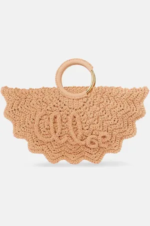 Chloé Chloé Tote Bracelet Paravent Small aus Häkelstrick