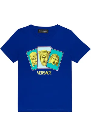 VERSACE Bedrucktes T-Shirt aus Baumwoll-Jersey