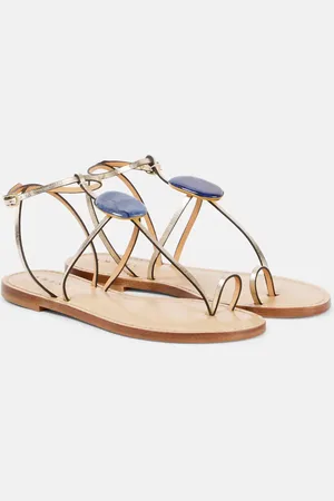 AMANU Verzierte Sandalen Cairo aus Leder