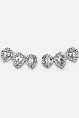 Kamyen Ohrringe Kanika aus 18kt Weißgold mit Diamanten