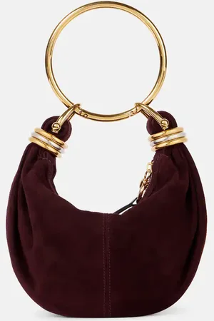 Chloé Chloé Tote Bracelet Mini aus Veloursleder