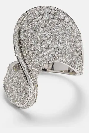 Kamyen Ring aus 18kt Weißgold mit Diamanten