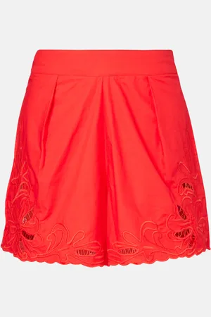 Juliet Dunn Bestickte Shorts aus Baumwolle