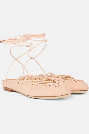 Chloé Chloé Ballerinas Ghillies aus Veloursleder