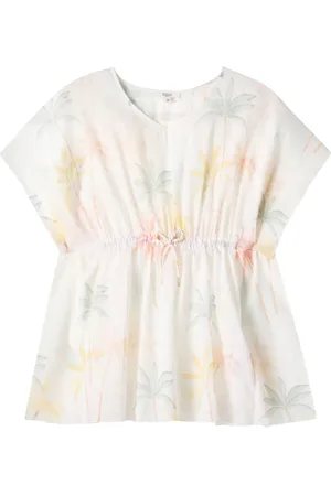 Chloé Chloé Kids Bedrucktes Kleid aus Baumwoll-Voile